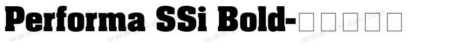 Performa SSi Bold字体转换